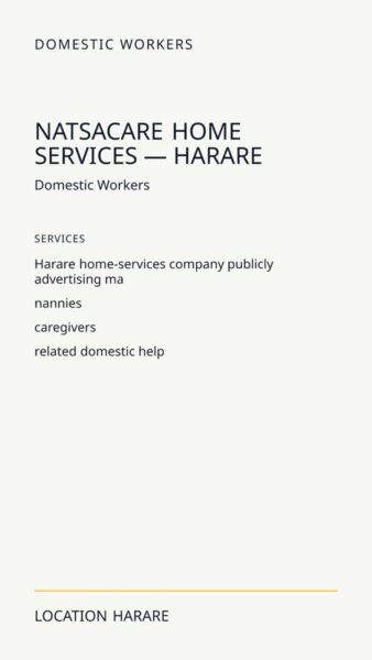Natsacare Home Services — Harare in Harare