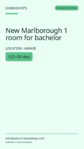 New Marlborough 1 room for bachelor