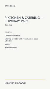 P-kitchen & Catering — Cowdray Park