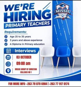 Primary school teachers Vacancy