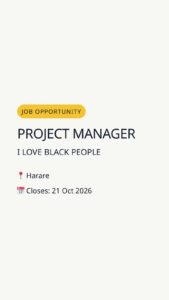 Project Manager — Harare