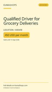 Qualified Driver for Grocery Deliveries