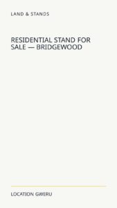 Residential Stand For Sale — Bridgewood