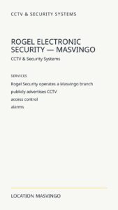Rogel Electronic Security — Masvingo