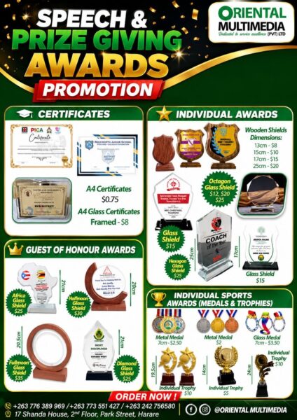 Schools Speech & Prize Giving Day Awards in Harare