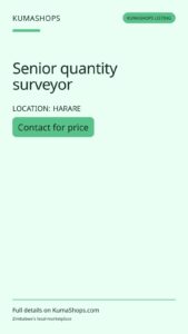 Senior quantity surveyor