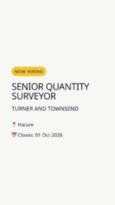 Senior Quantity Surveyor — Harare