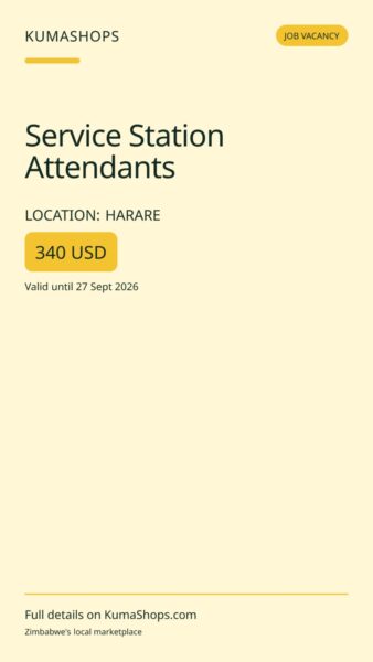 Service Station Attendants in Harare