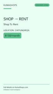 Shop To Rent