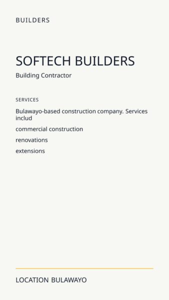 Softech Builders in Bulawayo