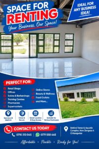 Space for Rent in Chitungwiza