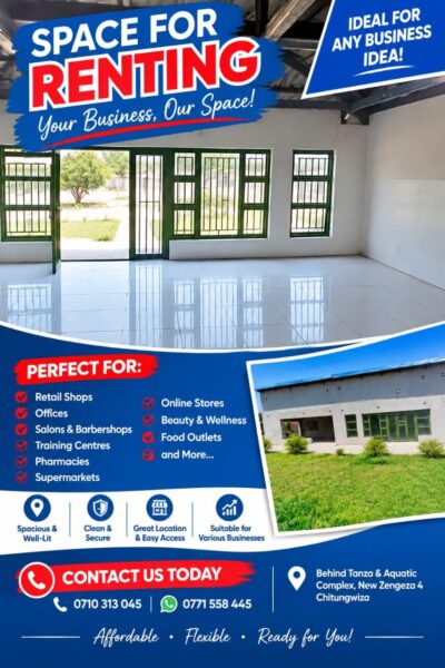 Space for Rent in Chitungwiza in Chitungwiza