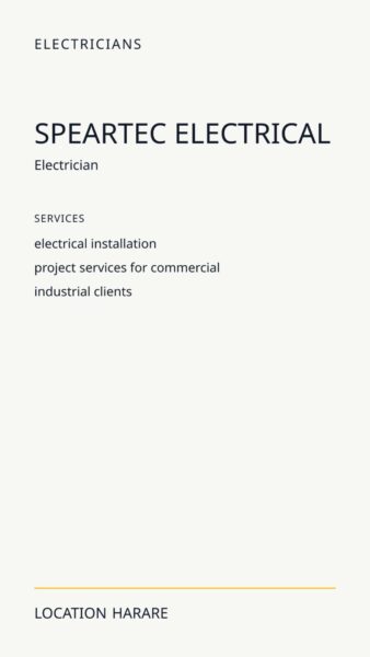 Speartec Electrical in Harare