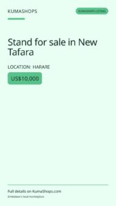 Stand for sale in New Tafara