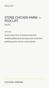 Stone Chicken Farm — Redcliff