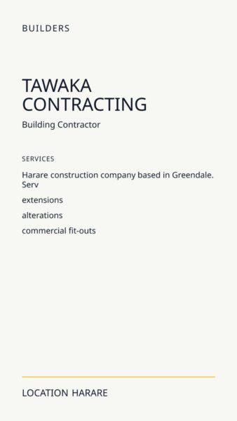 Tawaka Contracting in Harare