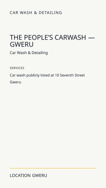 The People’s Carwash — Gweru in Gweru