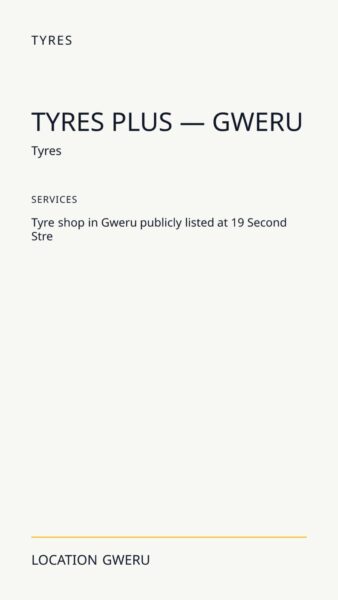Tyres Plus — Gweru in Gweru