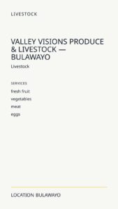 Valley Visions Produce & Livestock — Bulawayo