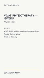 VIVAT Physiotherapy — Gweru