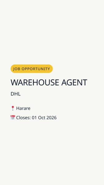 Warehouse Agent — Harare in Harare
