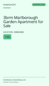 3brm Marlborough Garden Apartment for Sale