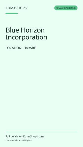Blue Horizon Incorporation — Transport in Harare
