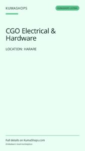 CGO Electrical & Hardware — Harare