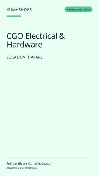 CGO Electrical & Hardware — Harare in Harare