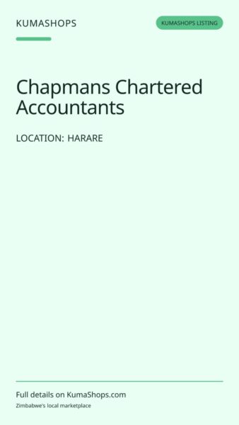 Chapmans Chartered Accountants — Accounting audit and payroll in Harare