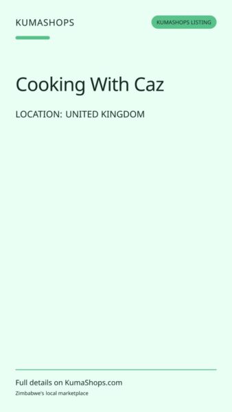 Cooking With Caz — Zimbabwe-Inspired Catering UK in United Kingdom