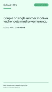 Couple or single mother inodiwa kuchengeta musha wemurungu