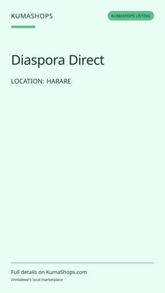 Diaspora Direct — Family Welfare, Errands & Property Checks (Updated) in Harare