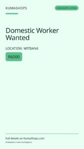 Domestic Worker Wanted
