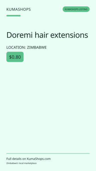 Doremi hair extensions in Zimbabwe