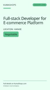 Full-stack Developer for E-commerce Platform