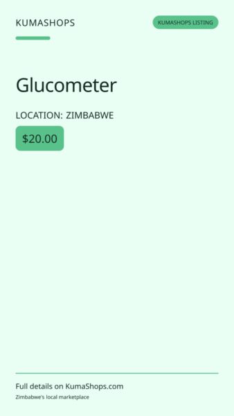 Glucometer in Zimbabwe