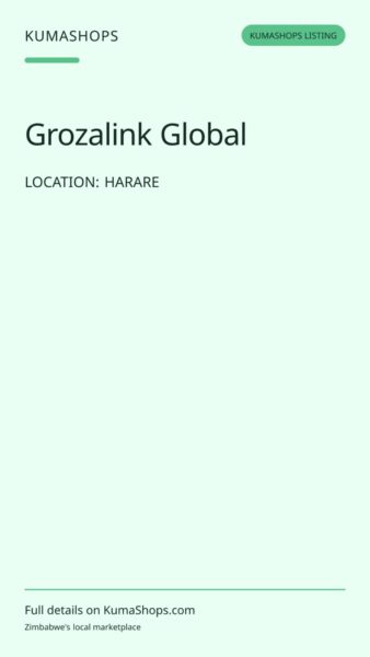 Grozalink Global — Groceries for Zimbabwean families in Harare