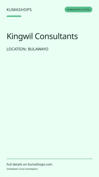 Kingwil Consultants — Business Registration & Accounting in Bulawayo