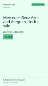 Mercedes Benz Axor and Atego trucks for sale