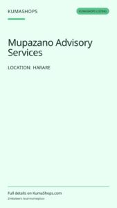Mupazano Advisory Services — Tax and business advisory