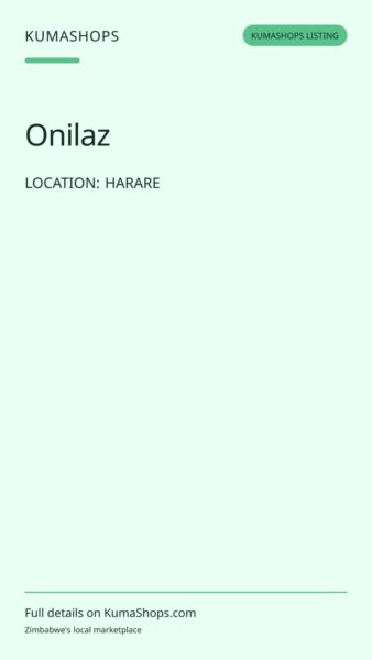 Onilaz — Online Tutoring, Tech & Career Support in Harare
