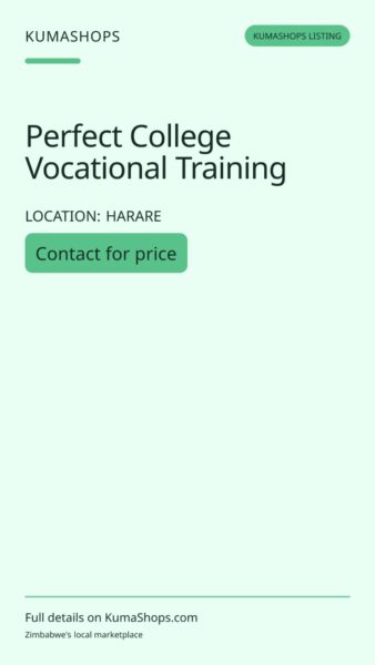 Perfect College Vocational Training in Harare
