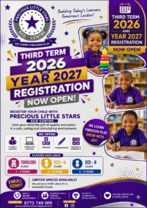 Precious Little Stars ECD Centre Enrollment
