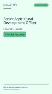 Senior Agricultural Development Officer