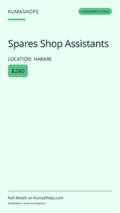 Spares Shop Assistants
