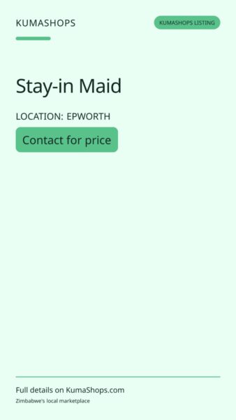 Stay-in Maid in Epworth