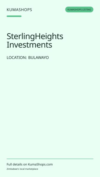SterlingHeights Investments — Accounting and company services in Bulawayo