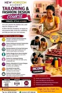 Tailoring & Fashion Design Course