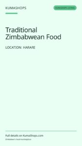 Traditional Zimbabwean Food